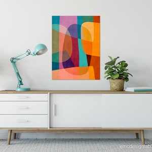 Modern Colorful Vibrant Painting Wall Art / Digital Painting - Etsy
