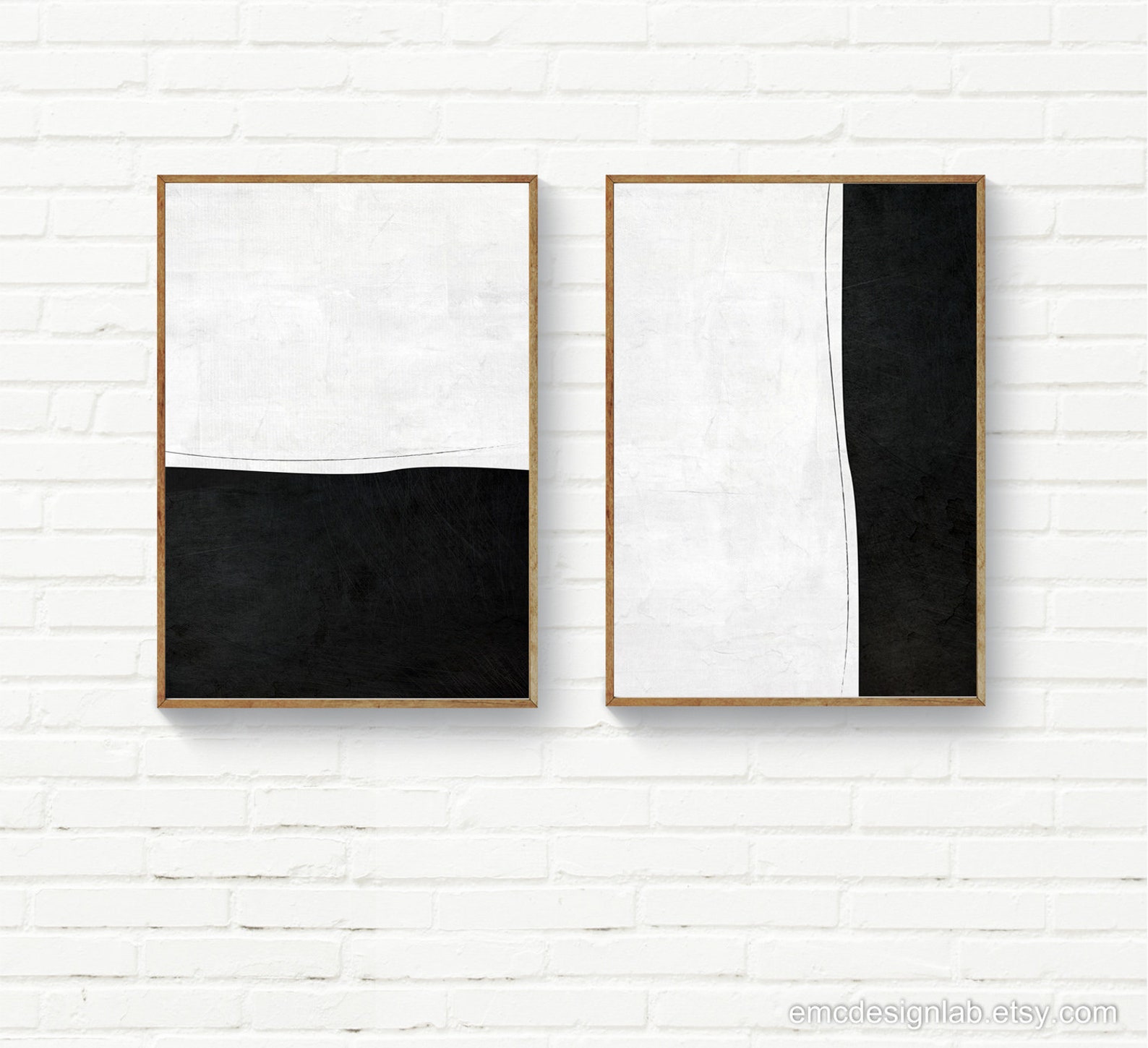 Minimalist Black White Wall Art Abstract Minimalist Print - Etsy