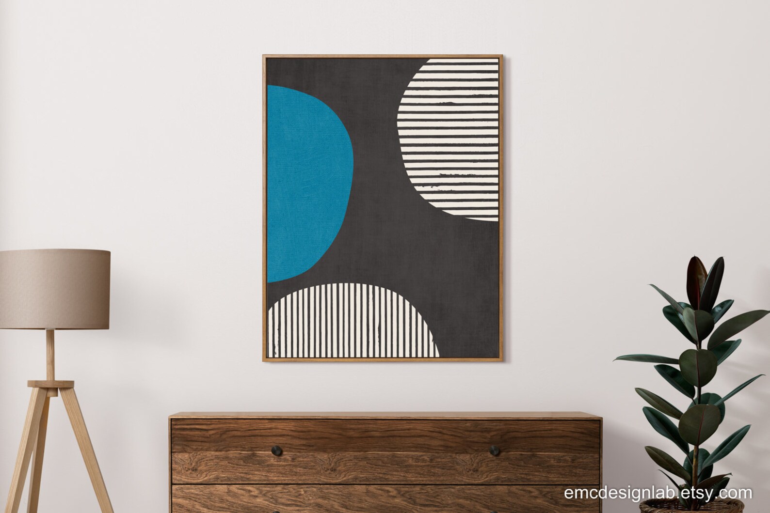 Minimalist Blue White Gray Wall Art Modern Studio Modern Etsy