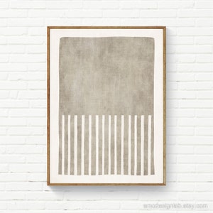 Beige Minimalist Neutral Print, Beige White Wall Art, Simple Neutral Colors Print, Bathroom Minimalist Beige Wall Art