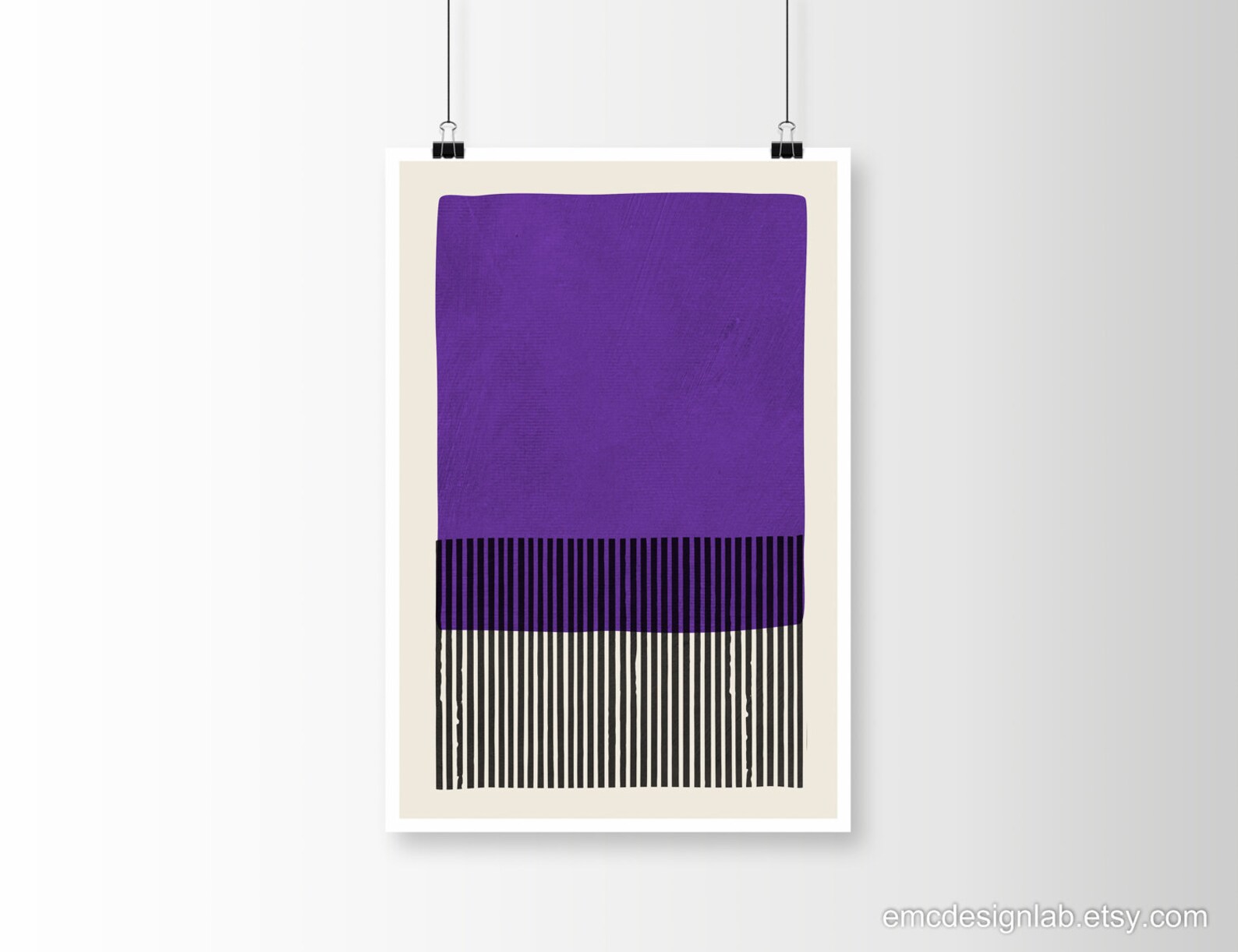 Purple Wall Art Minimalist Purple Print Boys / Girl Room Etsy