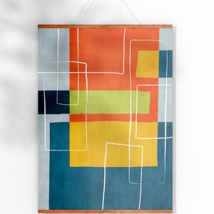 Modern Original Abstract Art Print Rich Colors Digital Painting Artwork ...
