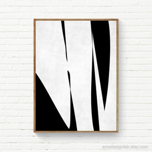 Minimalist Black & White Wall Art, Minimalist Wall Art, SImple Minimal Black White Large Print, Original Minimalist Wall Art