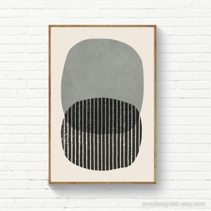 Bold Abstract Gray Wall Decor, Vertical Lines Wall Art, Black Lines Grey Posters, Original Art, Modern Minimalism, Modern Art