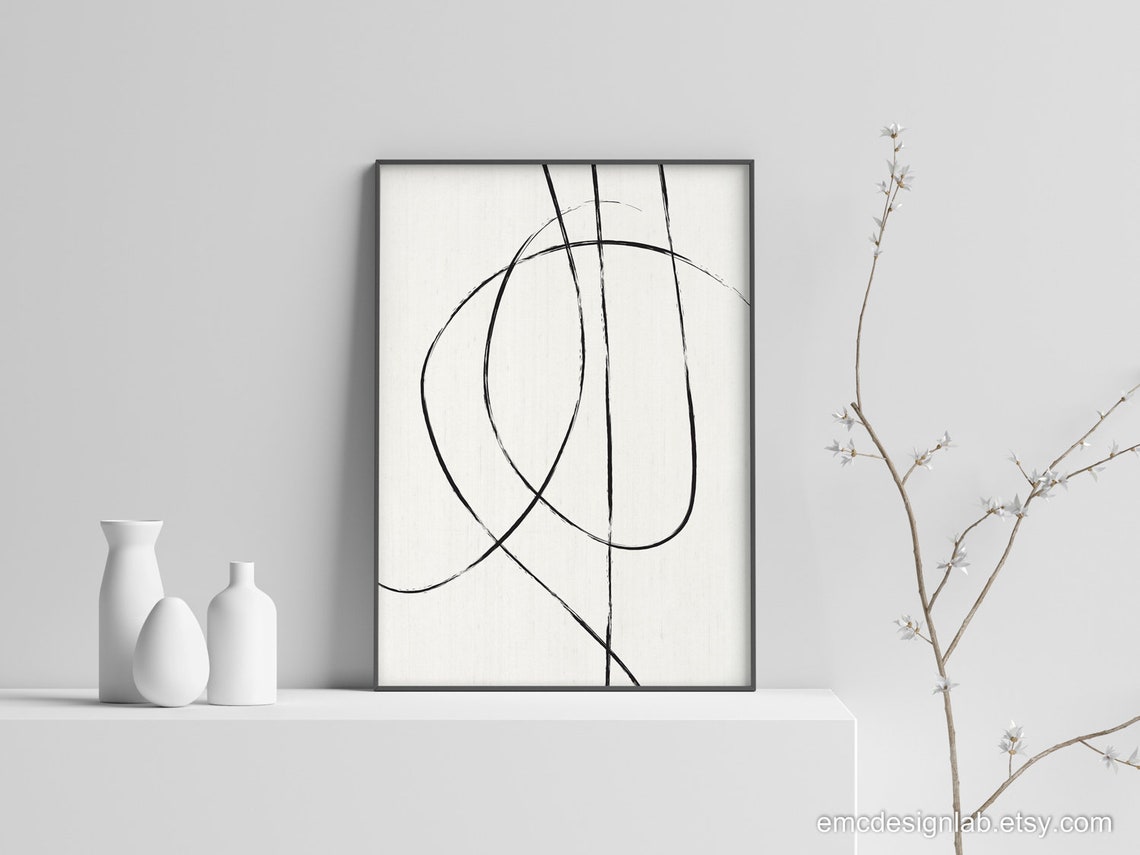 Minimalist Abstract Wall Art Minimalist Line Art Minimalist - Etsy