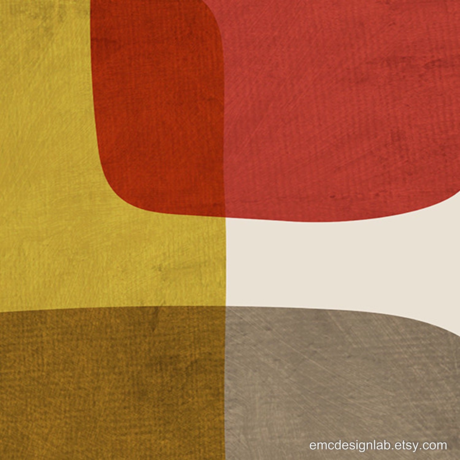 Set of 3 Mid Century Modern Print, Set of 3 Colorful