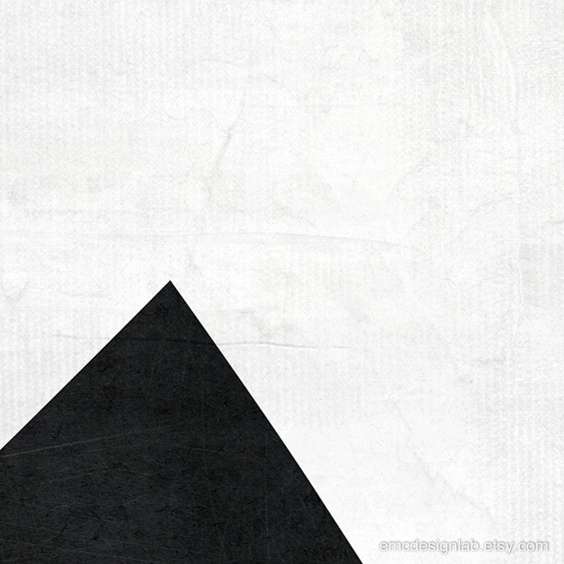 Abstract Minimalism Modern Art Black and White Geometric - Etsy