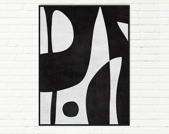 Original Contemporary Wall Art, Digital Painting Large Size Art, Living Room Print, Printable Art for Office Decor, Trendy Prints