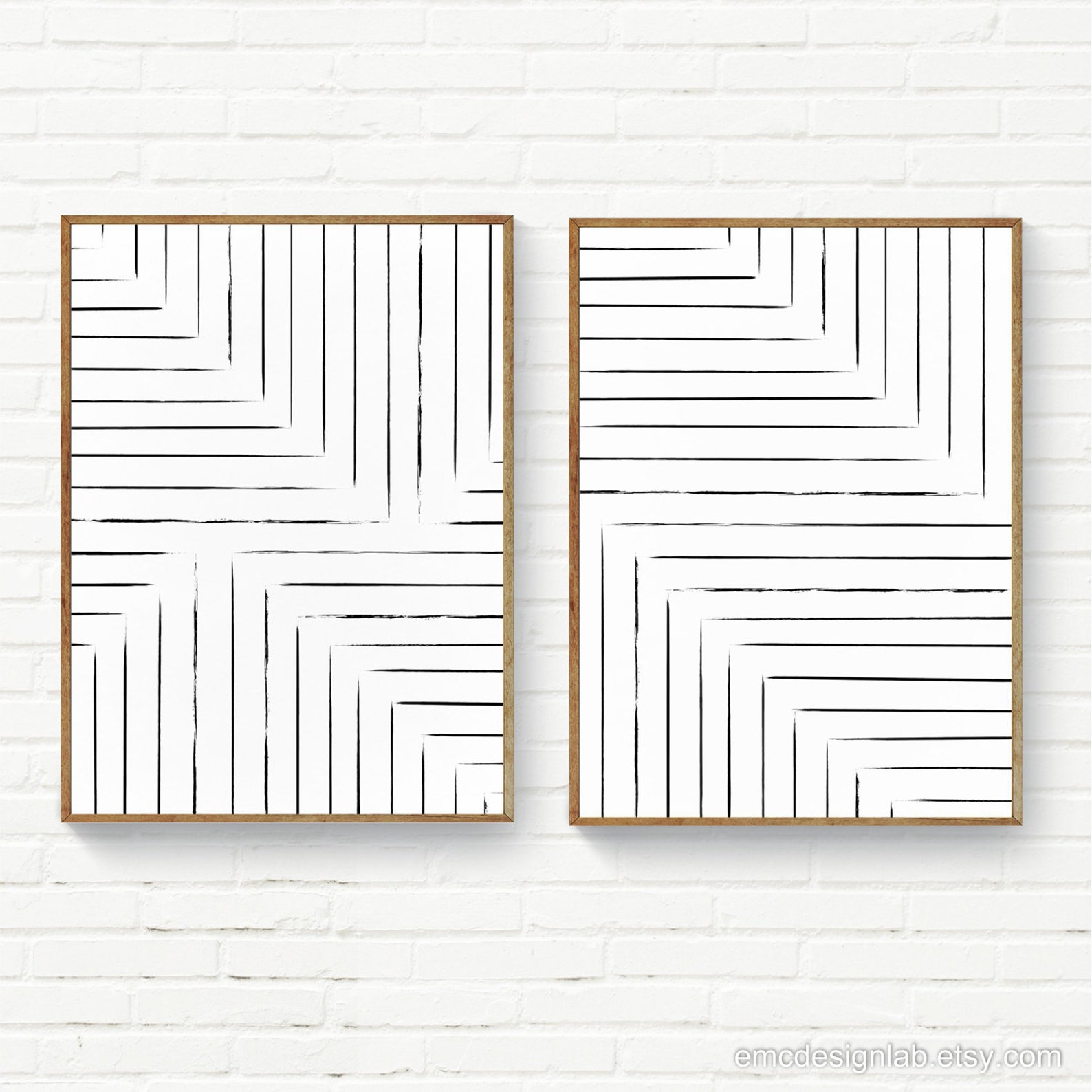 Minimalist Black Lines Wall Art Minimal Lines Posters 18x24 Etsy