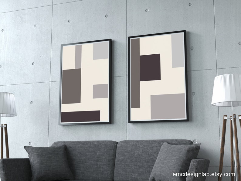 Beautiful view of Grey Green Striped Geometric Pattern Minimalist Home