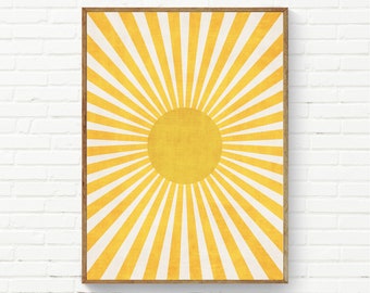 Sun Rays Wall Art - Etsy
