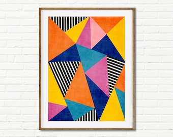 ビンテージ　MODERN GEOMETORIC ART PRINT ビンテージ MODERN GEOMETORIC ART PRINT Geometric Art Print Set