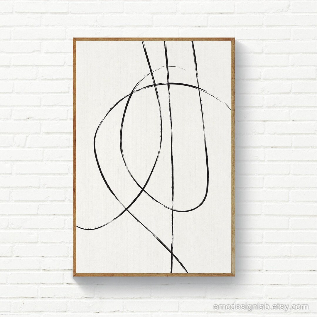 Minimalist Abstract Wall Art, Minimalist Line Art, Minimalist Simple ...