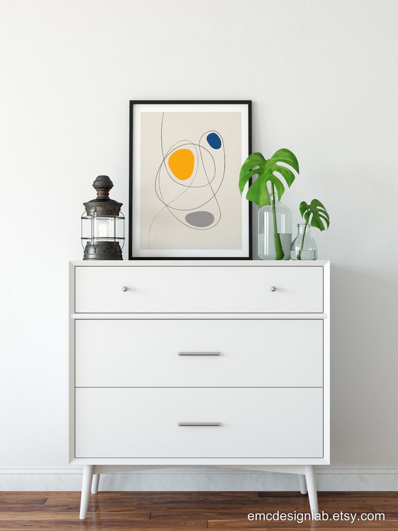 Original Wall Art Minimalist Line Art Office Print Office - Etsy
