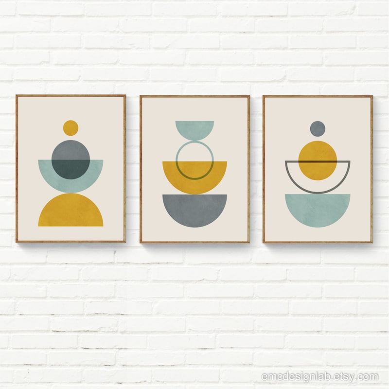 Arsh - Mustard Brush Paint Print