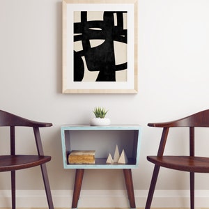 Fresh Look at Black Bold Modern Wall Art Print Exclusive Digital Painting Artwork