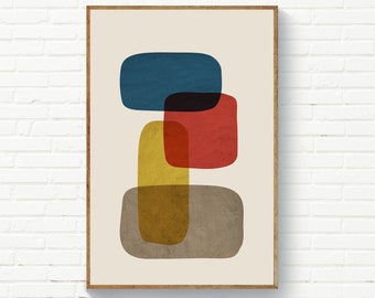 【激レア】ミッドセンチュリー 写真集 Ethnic by Design Set of 3 Mid Century Modern Print, Set of 3 Colorful