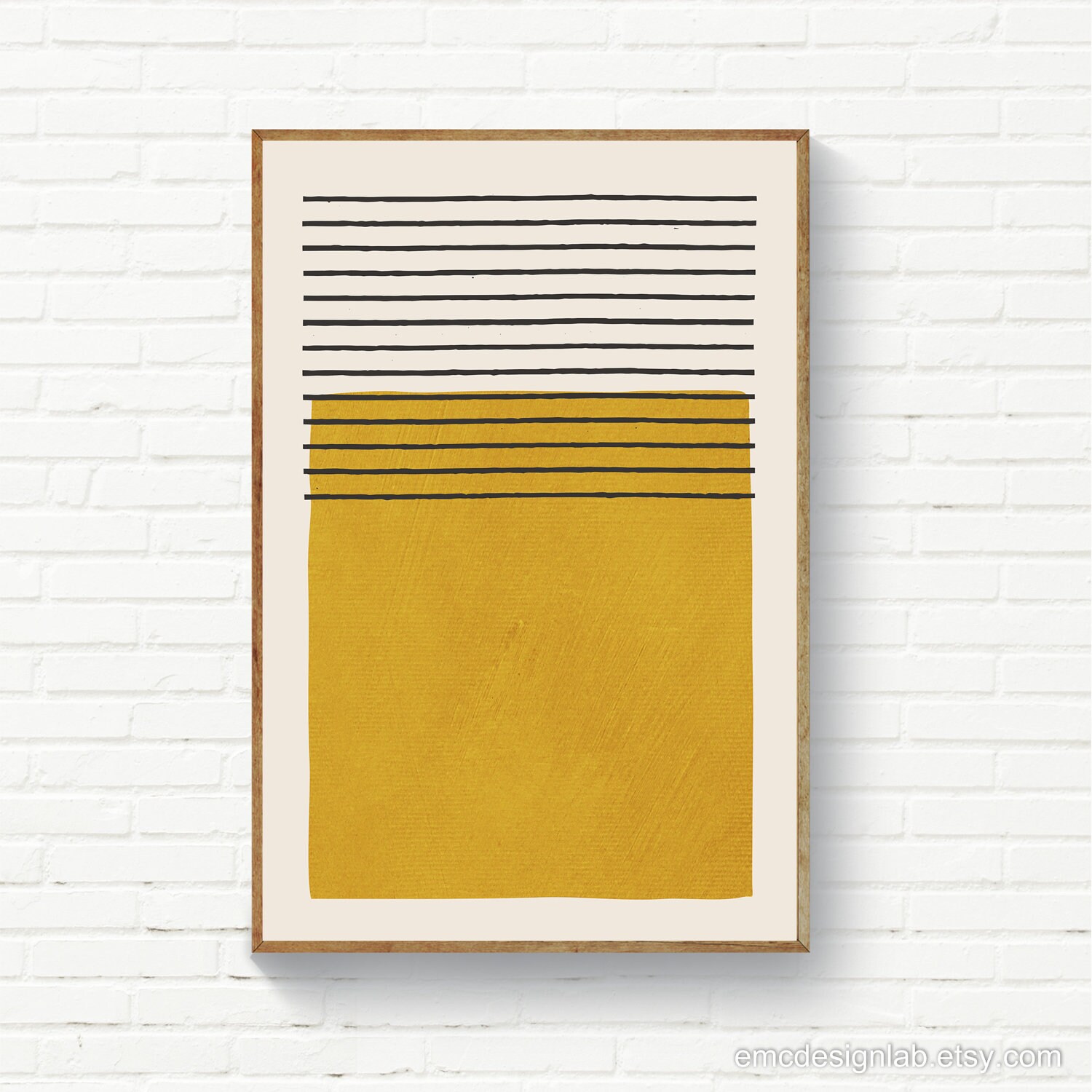 Set of 2 Mustard Wall Art Set of 2 Abstract Prints Original Etsy UK
