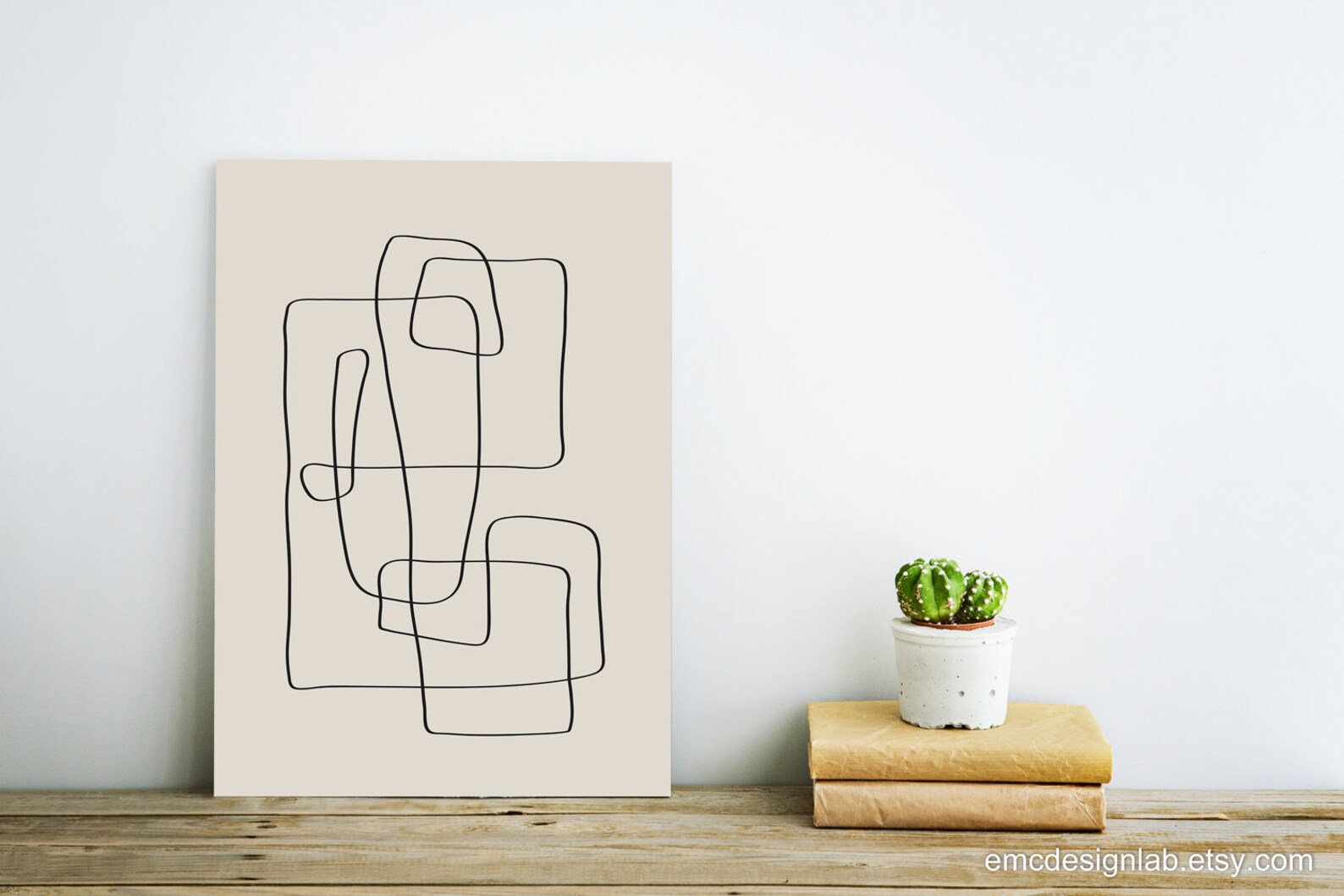 Minimalist Wall Art Original Line Art Abstract Print Line | Etsy