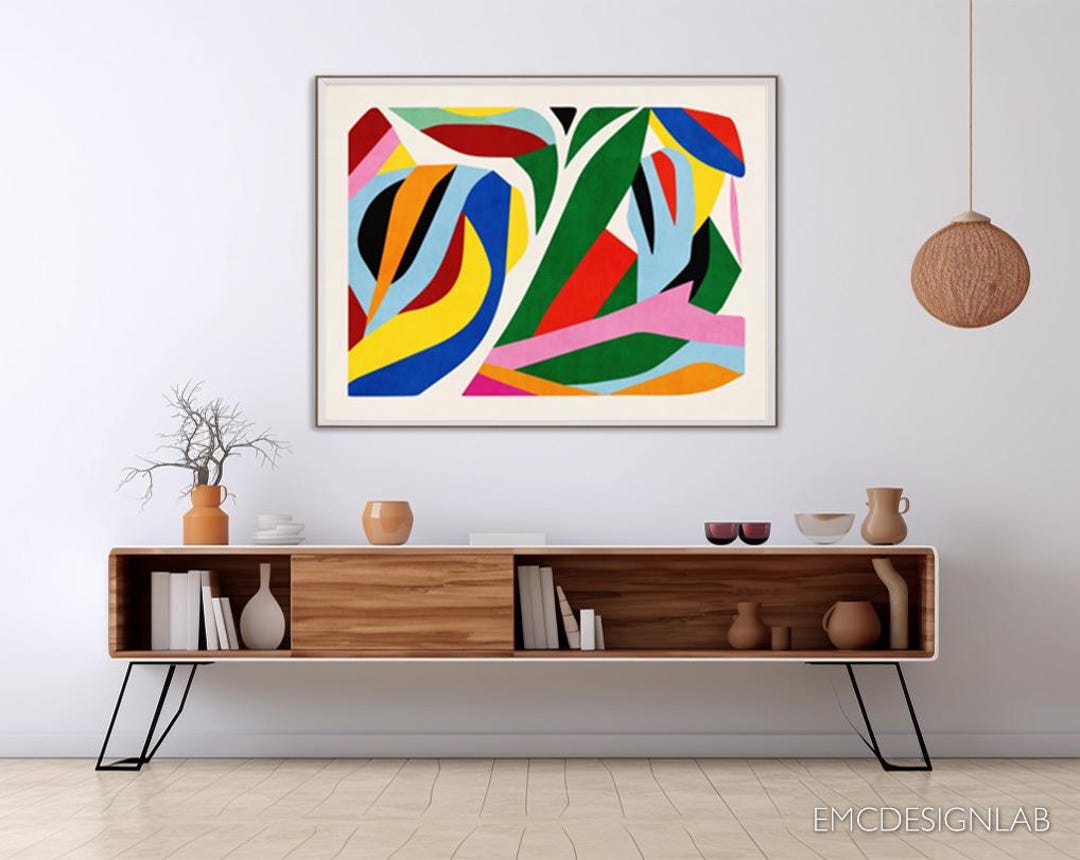 Colorful Modern Bold Art Print: Vibrant Original Wall Art - Etsy