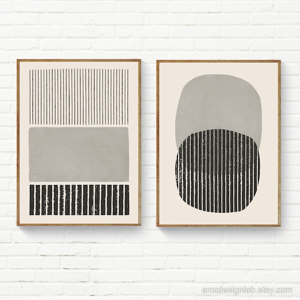 Gray Wall Art Etsy
