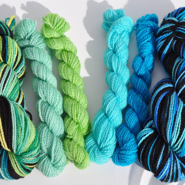 It's My Party and I'll Wear MisMatched Socks If I Want To - Crazy Stripes Fingering Weight Sock Yarn Kit