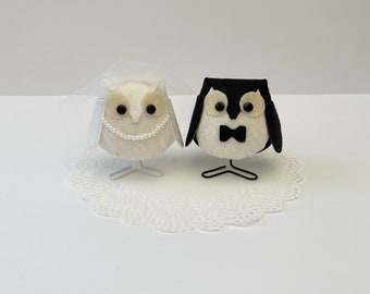 Fabric Wedding Owls - NEW