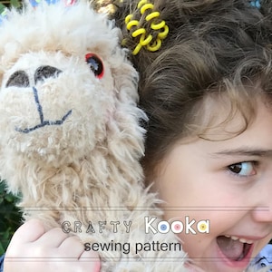 Alpaca plush sewing pattern, Llama Alpaca animal pattern instant download pdf sewing pattern