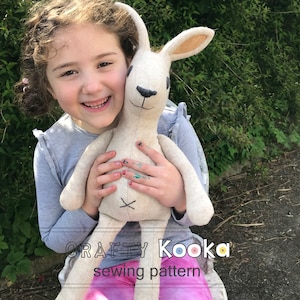 Irish Hare Plush Sewing Pattern: Bunny Rabbit Plushie (PDF Pattern)