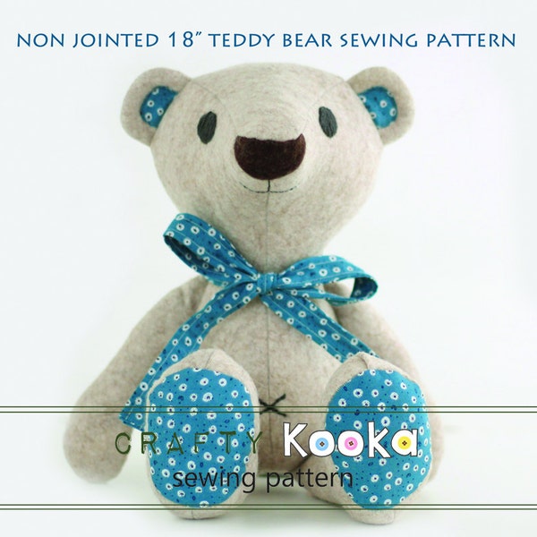 Teddy bear pdf pattern tutorial for instant download