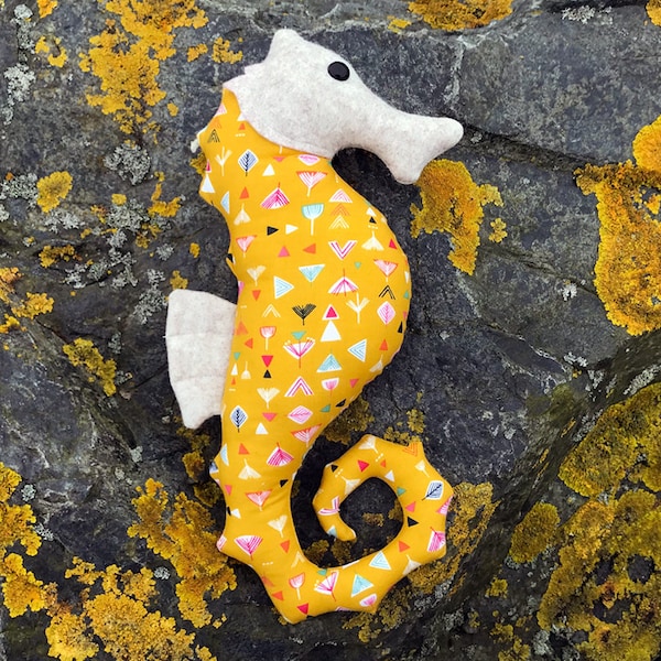 Seahorse sewing pattern, Pin cushion patterns, beginners sewing patterns