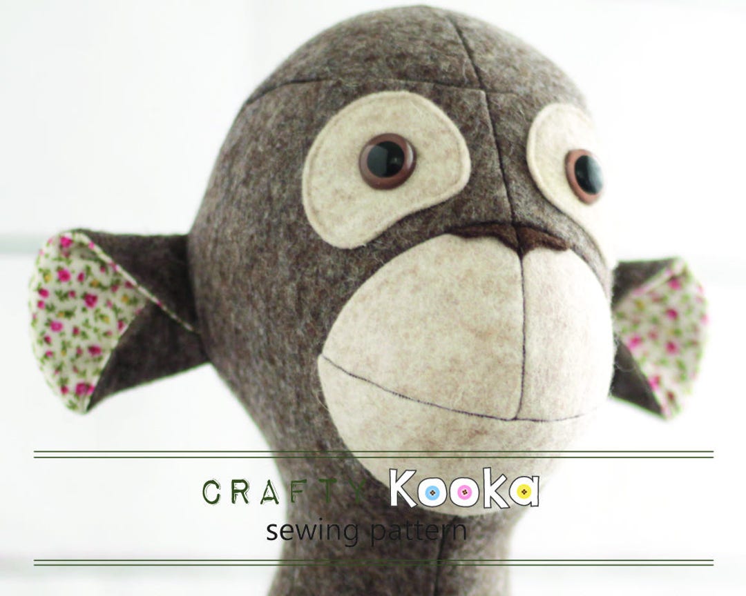 Monkey Sewing Pattern: Step-by-step Tutorial (PDF Pattern) - Etsy UK