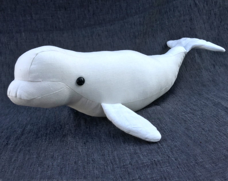 Beluga whale plush sewing pattern pdf download with detailed tutorial. image 4
