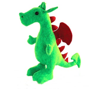 Dragon plush sewing pattern, downloadable pattern - sewing ebook pdf sewing projects