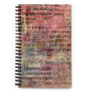 Textured Abstract Spiral Notebook: Dotted Pages, Wire-Bound Journal, Daily Companion