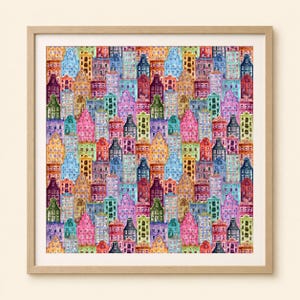 Watercolor Cityscape Collection (Digital Download) – Whimsical European City Scene Art