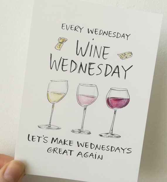 Wine Wednesday Funny Alcohol Card Party Invitation Get - Etsy UK Wine Wednesday Funny Alcohol Card Party Invitation Get - Etsy UK
