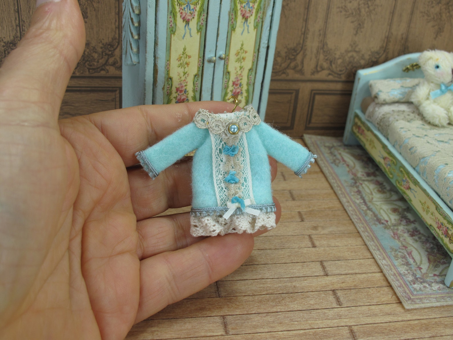 Dollhouse Furniture Lot Bedroom. Dollhouse Nursery Bedroom - Etsy