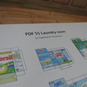 Downloadable Laundry Room Packages Prints Diy Set. Dollhouse | Etsy