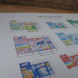 Downloadable Laundry Room Packages Prints Diy Set. Dollhouse | Etsy