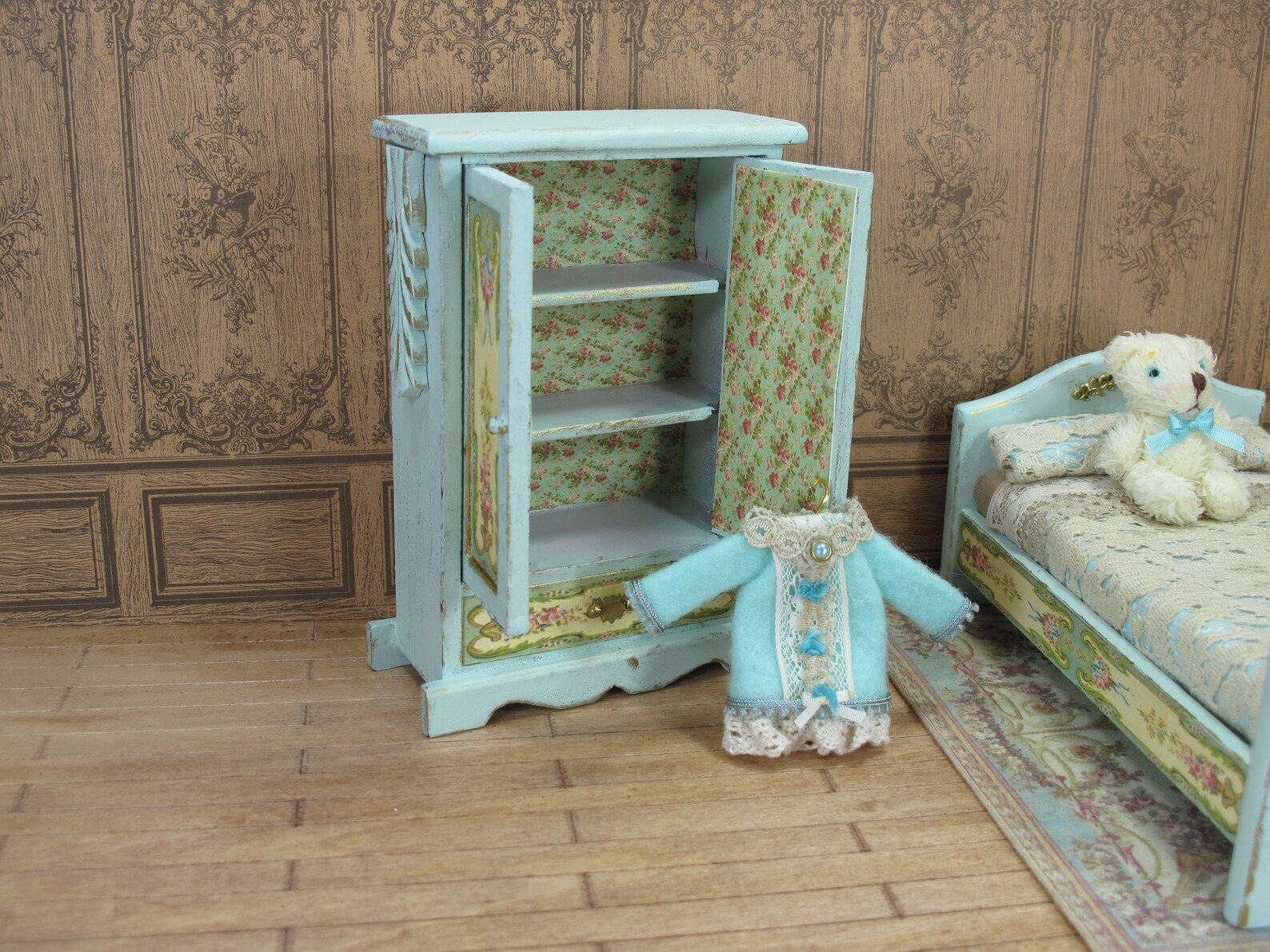 Dollhouse Furniture Lot Bedroom. Dollhouse Nursery Bedroom - Etsy