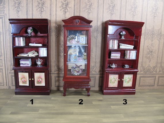 Dollhouse Miniature China Cabinet Kit 1:48 Scale