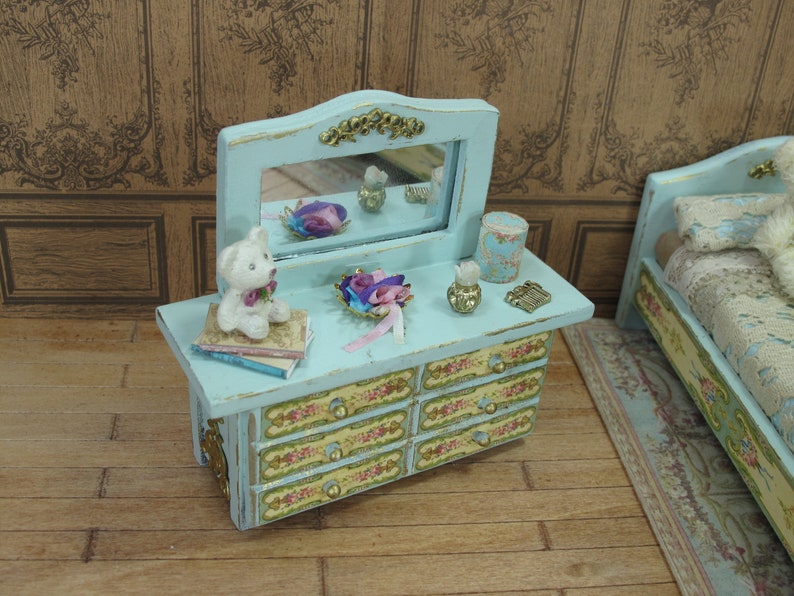 Dollhouse Furniture Lot Bedroom. Dollhouse Nursery Bedroom Etsy