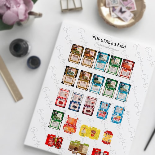 Downloadable Pharmacy Medication Box Prints Diy Set. Dollhouse - Etsy