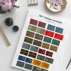 Downloadable Vintage Book Covers Set. Antique Printable Covers ...