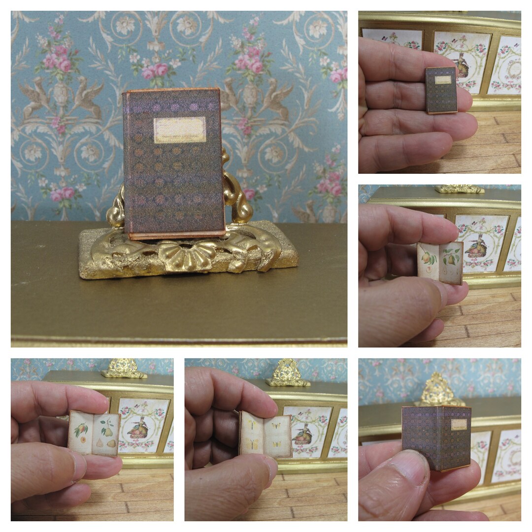 Dollhouse Victorian Books, Antique Journals. 1:12 Miniature Ephemera ...