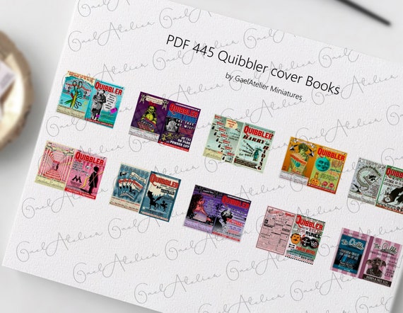 Downloadable Quibbler Cover Books Set . Antique Printable | Etsy