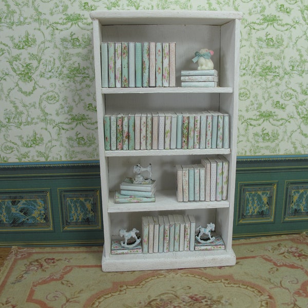 Bibliothèque Miniature Pour Poupée - Meuble Artisanal Fait Main - Déco Maison