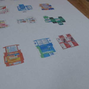 Downloadable Pharmacy Medication Box Prints Diy Set. Dollhouse ...
