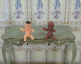 Miniature tiny doll Vintage Doll  toy. Dollhouse Miniature children toys. 1:12 miniature Nursery toys for dollhouse. Dolls Christmas toys.